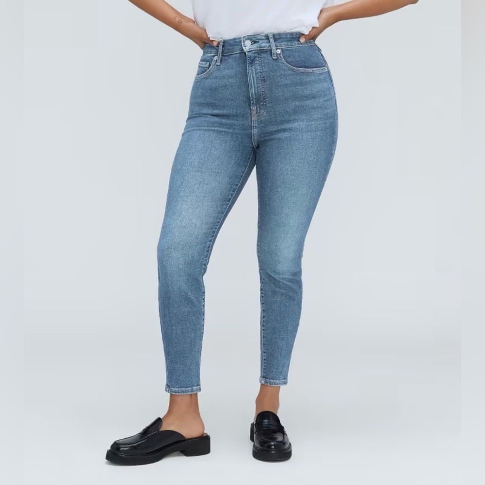Everlane The Curvy High Rise Skinny Denim Jeans New Women Size 24